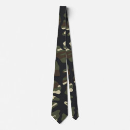 Klassiskt skogs camouflage mönster slips