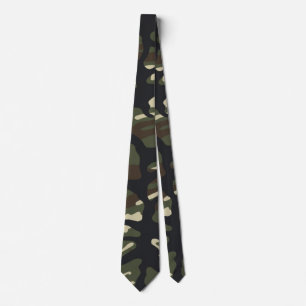 Klassiskt skogs camouflage mönster slips