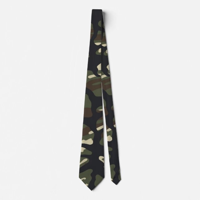 Klassiskt skogs camouflage mönster slips (Framsida)