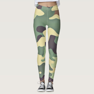 Klassiskt skogsområde Camouflage Leggings