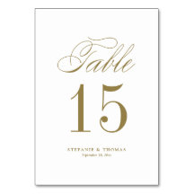 Klassiskt skript Bröllop i Guld Elegant