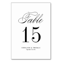 Klassiskt skript i svart Elegant Bröllop