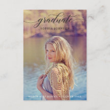 Klassiskt skript Studenten-meddelande med foto