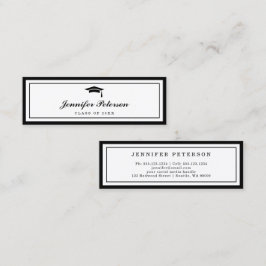 Klassiskt skriptkort för infogning av Studenten Na