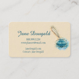 Klassiskt skrivprogram för vattenfärgspennan Konst Visitkort