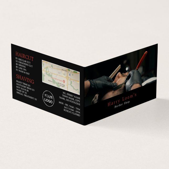 Klassiskt skugga, Manar, förmånskort, Visitkort (Utsida)