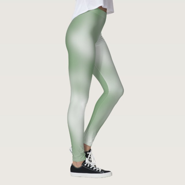 Klassiskt skuggad Lovable Grönt Vit Leggings (Höger)