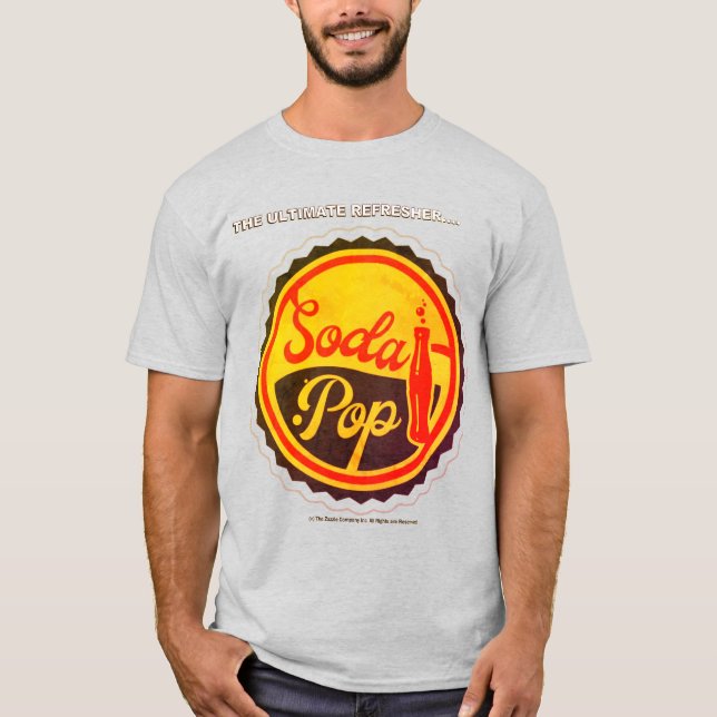 Klassiskt "Soda POP"-tecken T-Shirt (Framsida)