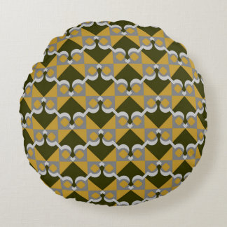 Klassiskt sömlöst mönster, design, sömlös dekorati rund kudde