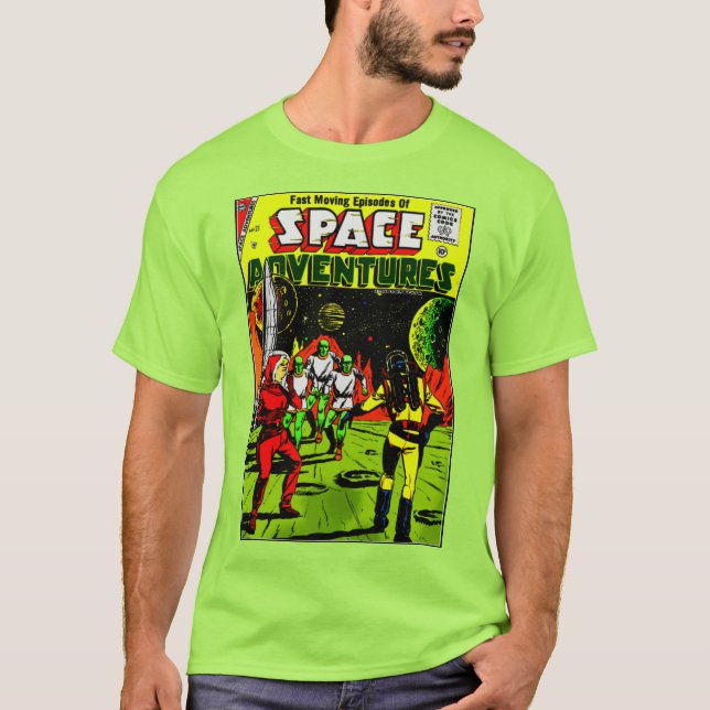 Klassiskt Space Äventyr T-Shirt (Framsida)