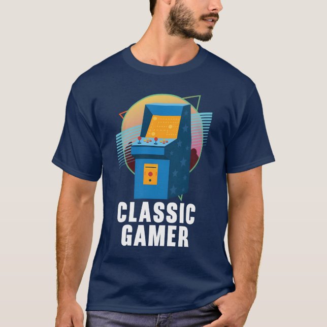 Klassiskt spel för spelspelare Geek Video Game Pla T Shirt (Framsida)