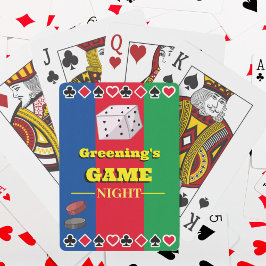 Klassiskt spelkort för spel i nattfamiljepaket