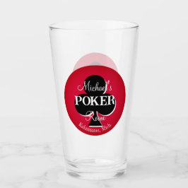 Klassiskt spelkort Poker Room Glass - Klubb Glaskopp