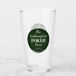 Klassiskt spelkort Poker Room Glass - Plain Glaskopp