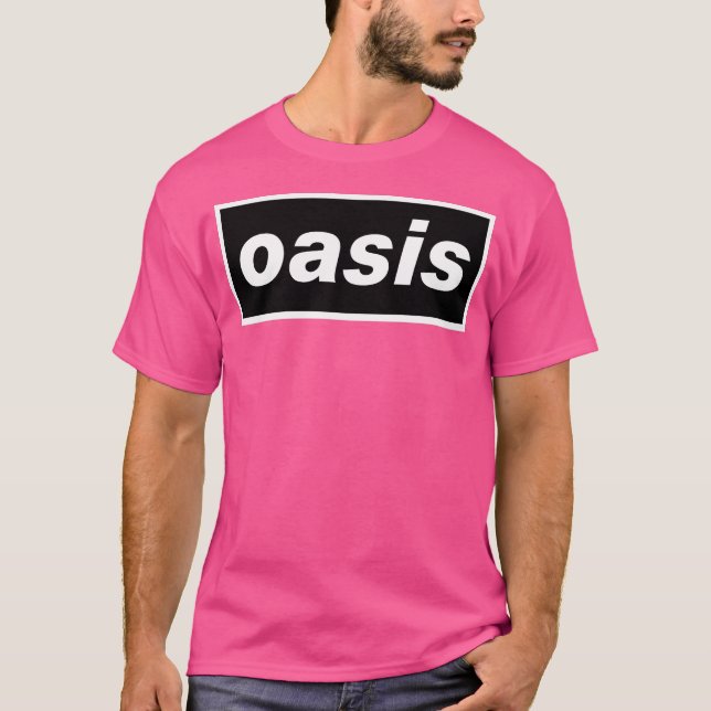 Klassiskt Sten 90'S ((Oasis))-((Oasis))-((Oasis))- T Shirt (Framsida)