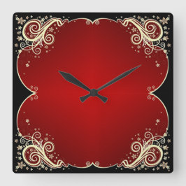 Klassiskt Stilar-rullverk Fyrkantig Klocka