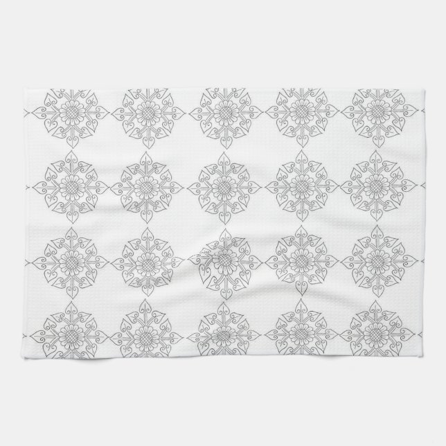 Klassiskt Stilar-rullverk Kökshandduk (Horisontell)