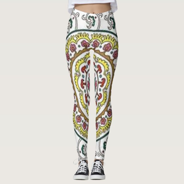 Klassiskt Stilar-rullverk Leggings (Framsida)