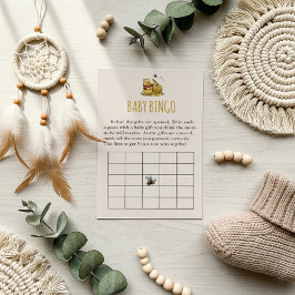 Klassiskt Storybook Bear Baby Shower Bingo Game