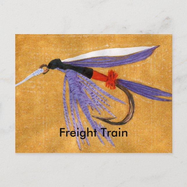 Klassiskt styrkort för rutor (Fly Fly Postcard) "F Vykort (Framsida)