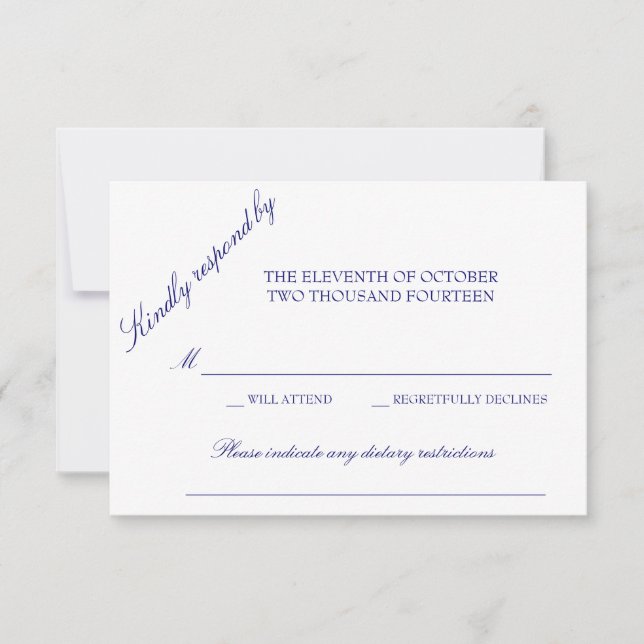 Klassiskt svarskort OSA kort (Framsida)