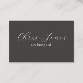 Klassiskt svart Affärskort Visitkort