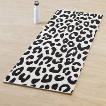 Klassiskt svart och vitt leopardtryck