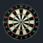 Klassiskt svart och vitt mörkt ritbord darttavla<br><div class="desc">Klassiskt svart och vitt ritbord.</div>
