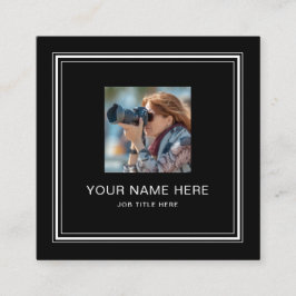 Klassiskt svart Telefonkort med vitt skript