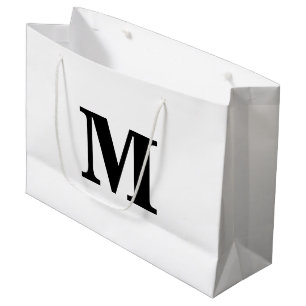 Klassiskt svartvit modern Brev-monogram