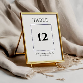 Klassiskt svartvitt, Bordsnummer