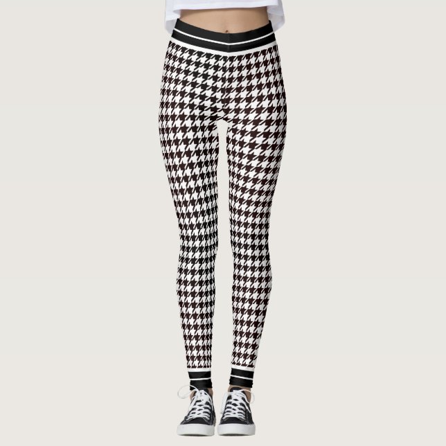 Klassiskt svartvitt    leggings (Framsida)