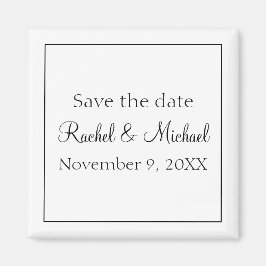 Klassiskt svartvitt magnet