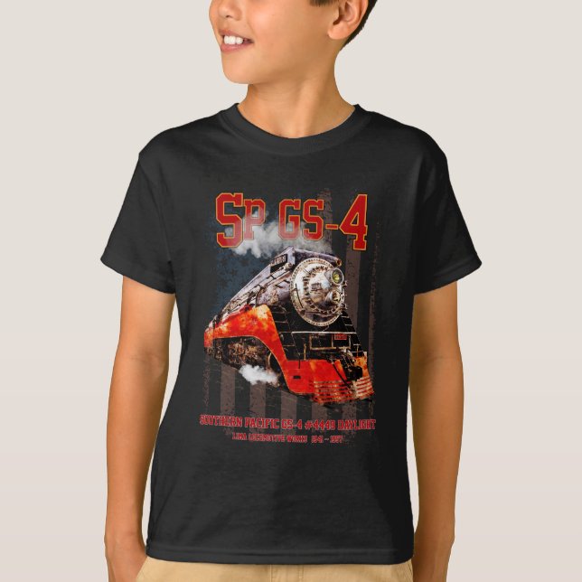 Klassiskt sydStilla havet GS-4-ånglok T Shirt (Framsida)