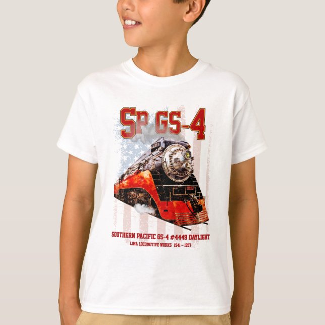 Klassiskt sydStilla havet GS-4-ånglok T Shirt (Framsida)
