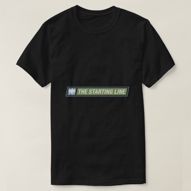 Klassiskt T-Shir-Logotyp för startradband (svart) T Shirt (Design framsida)