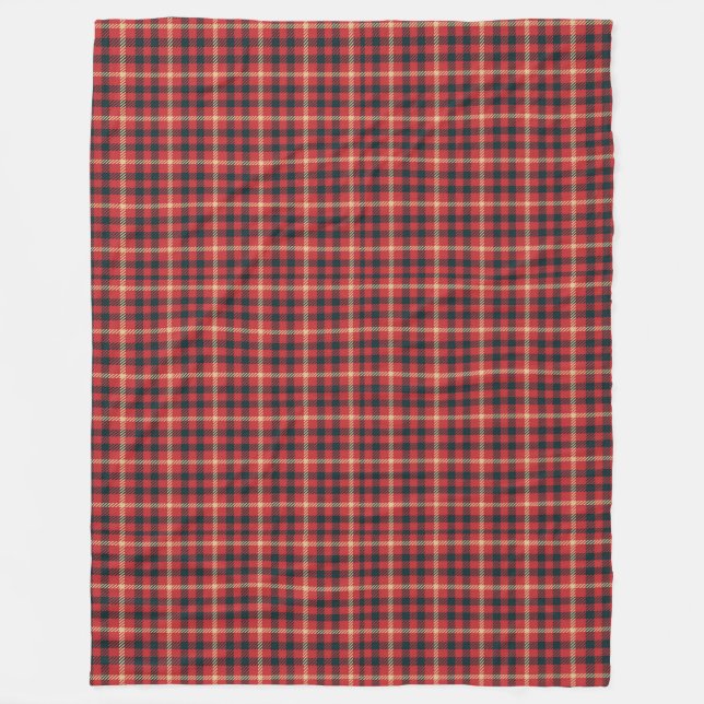 Klassiskt Tartan Blanket för Mysiga Helgdag Nattar Fleecefilt (Framsidan)