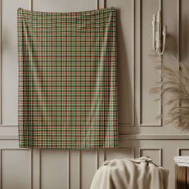 Klassiskt Tartan Blanket för Mysiga Helgdag Nattar Fleecefilt