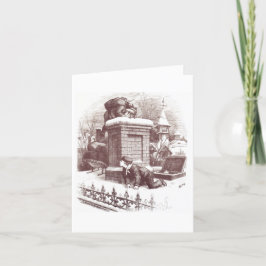 Klassiskt Tecknad - strippat julkort Helgkort