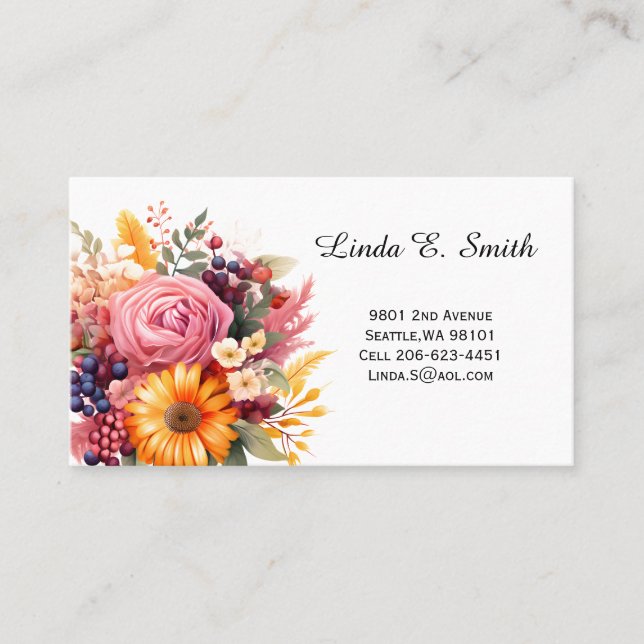 Klassiskt Telefonkort Visitkort (Framsida)