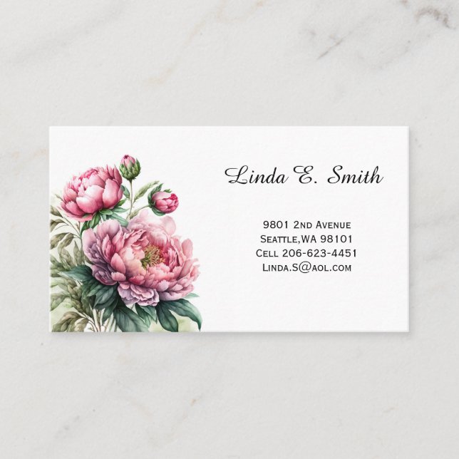 Klassiskt Telefonkort Visitkort (Framsida)