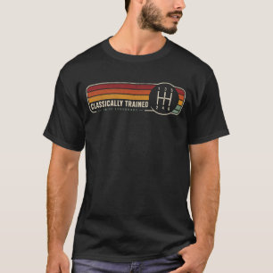 Klassiskt Tränad Manuell Växellåda Retro Bil T Shirt