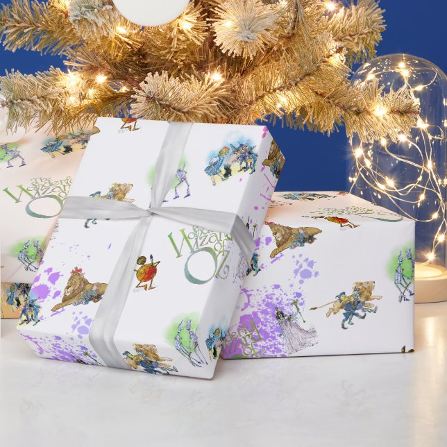 Klassiskt Trollkarlen från Oz Jul Splat Wrap Pappe Presentpapper (Helgdagar)