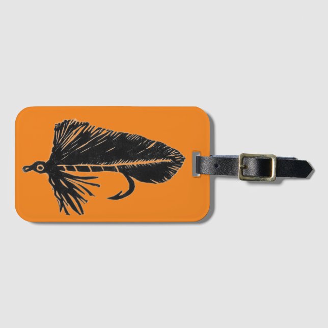 Klassiskt Trout Fly Matuka strömmande Luggage Tag Bagagebricka (Framsida horisontal)