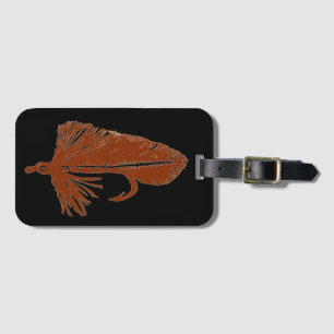 Klassiskt Trout Fly Matuka strömmande Luggage Tag Bagagebricka