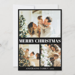 Klassiskt typografiskt God jul-Helgdag-kort Julkort