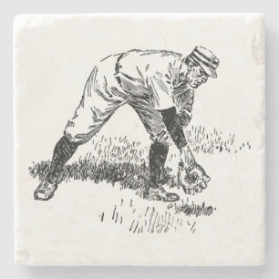 Klassiskt Underlägg av baseball Stone