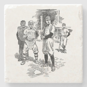 Klassiskt Underlägg av baseball Stone