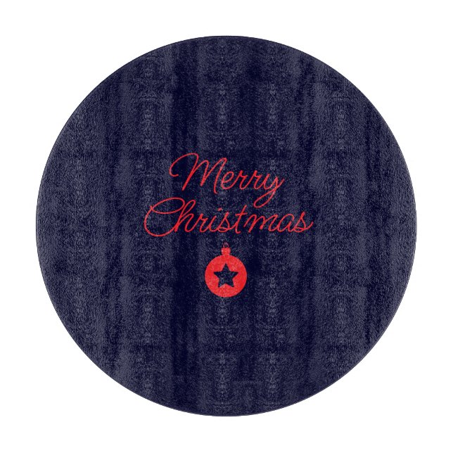 Klassiskt unikt God jul Black Sten Blue-märke (Framsidan)