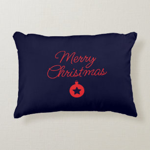 Klassiskt unikt God jul Black Sten Blue-märke Prydnadskudde